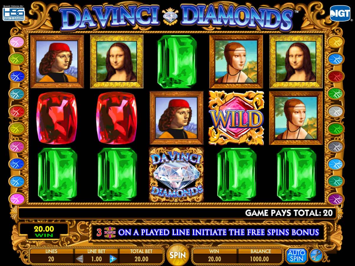 Davinci Diamonds Free Slot Game