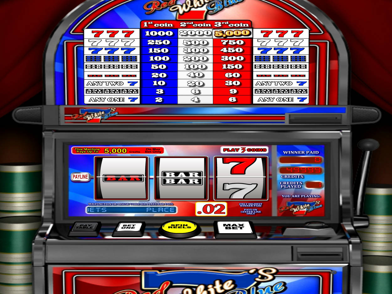Red White Blue Slot Machine
