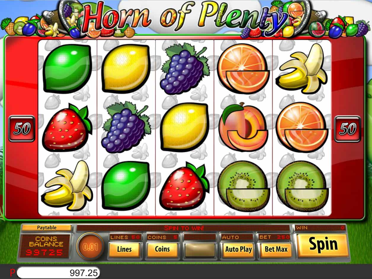 Horn Of Plenty Slot Machine