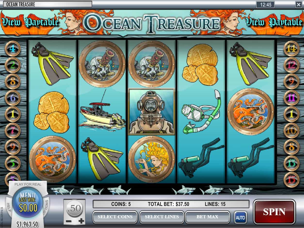 Oceans Treasure Slot Machine