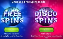 Kostenloser Spielautomat Disco Spins - Die Wahl von Freispielen