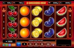 Kostenloser Spielautomat 5 Dazzling Hot ohne Einzahlung