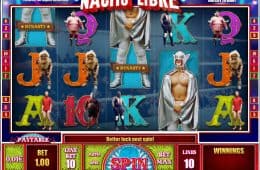 Kostenloser Online-Casino-Slot-Spielautomat Nacho Libre ohne Download