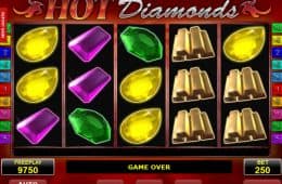 Bild des Online-Casino-Automatenspiels Hot Diamonds