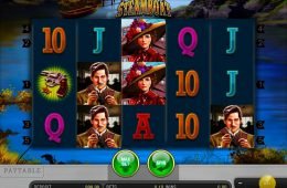 Una imagen de la máquina tragamonedas de casino Steamboat