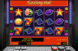 Kép a Sizzling Hot ingyenes online nyerőgépről