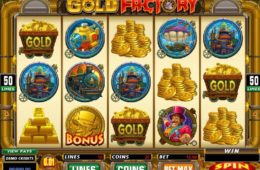 Játsszon az ingyenes online Gold Factory nyerőgépes játékkal