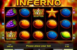 Ingyenes nyerőgépes játék Inferno online
