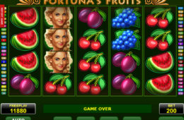Zagraj na darmowej maszynie online Fortuna's Fruits od Amatic