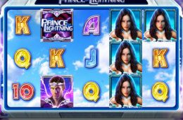 A picture of the online slot game The Prince of Lightning
