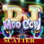 Symbol scatter w grze na automacie slotowym online DJ Moo Cow