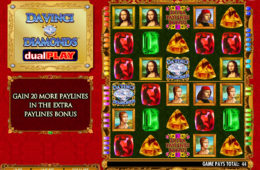 Da Vinci Diamonds DualPlay joc de păcănele