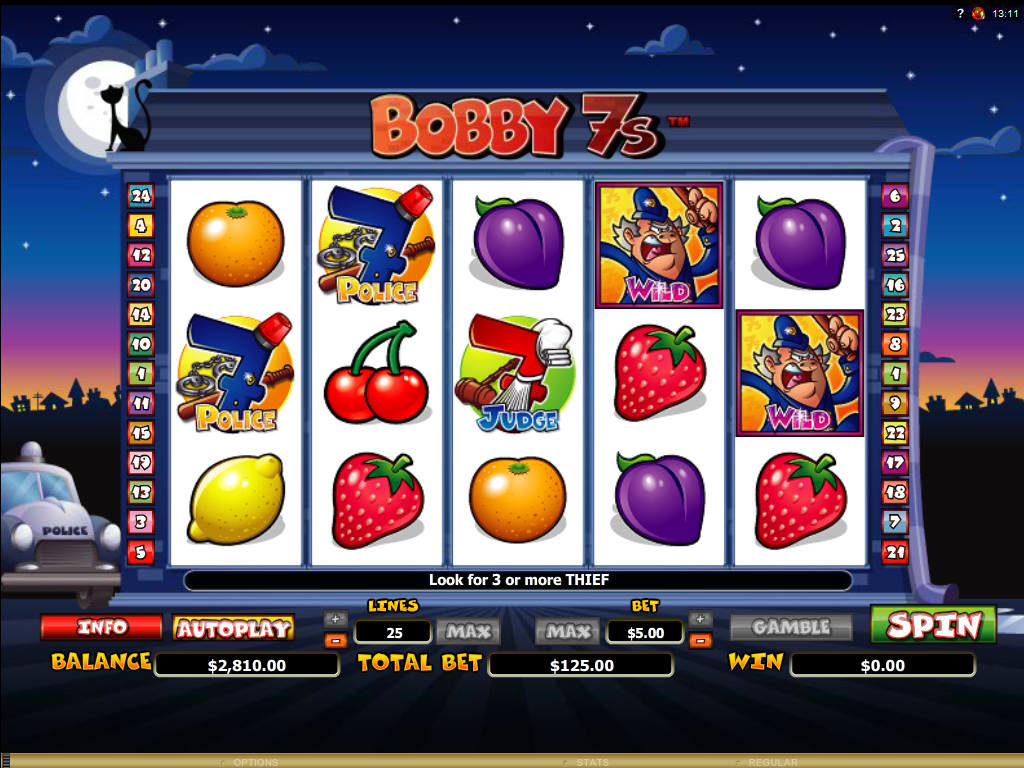 игровой автомат bobby 7s