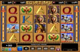 Изображение бесплатного онлайн игрового автомата Egypt Sky