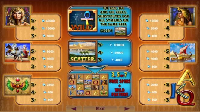 Бесплатный онлайн игровой автомат Egypt Sky для удовольствия