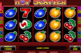 Изображение бесплатного онлайн игрового автомата Hot Scatter