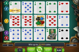 карточный игровой аппарат в стиле покера