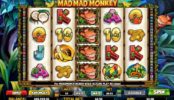 Бесплатный игровой казино автомат Mad Mad Monkey онлайн