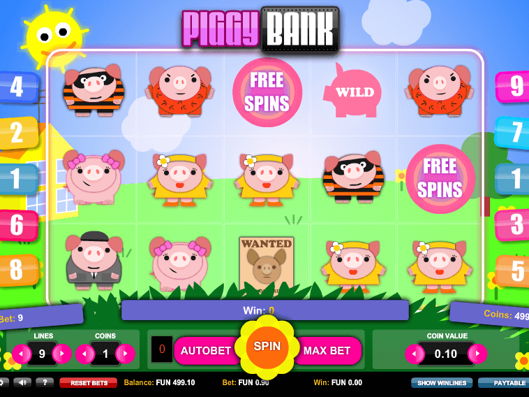 Играть в игровой автомат piggy bank онлайн