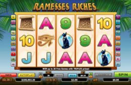 играть онлайн Ramesses Riches бесплатный игровой слот