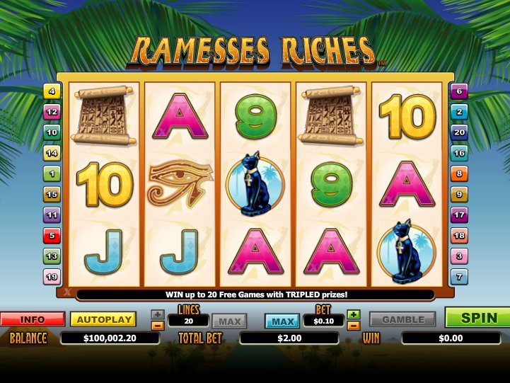 ramesses riches игровой автомат