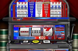 Азартный игровой автомат играть онлайн на деньги Red White Blue 7s
