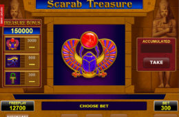 Онлайн бесплатно без регистрации играть Scarab Treasure
