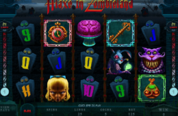 Скрин из игрового аппарата Alaxe in Zombieland онлайн бесплатно