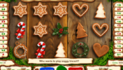 Скрин из бесплатного игрового автомата онлайн Gingerbread Joy
