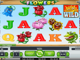 Image of the slot Flowers - free and online