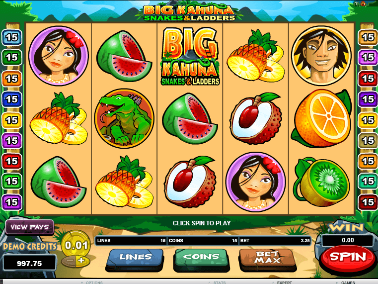 Free online slot Big Kahuna: Snakes and Ladders