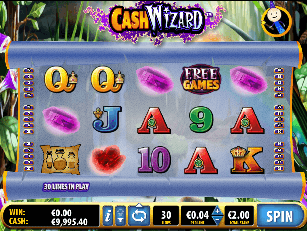 Play Cash Wizard Slot Machine Online