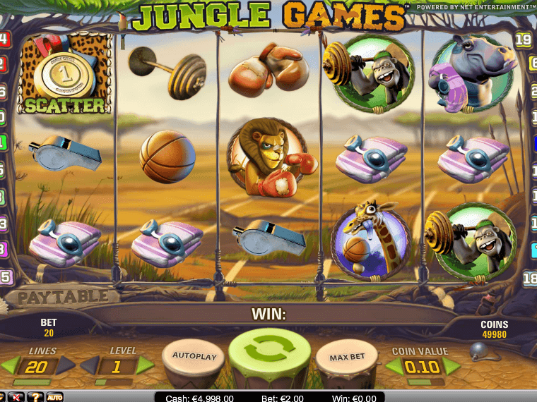 image of the online free slot Jungle Games