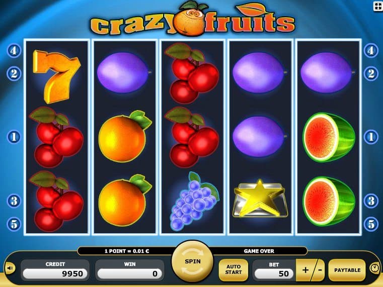 Online casino game Crazy Fruits