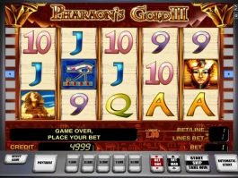 free online casino game Pharaoh´s Gold III free online