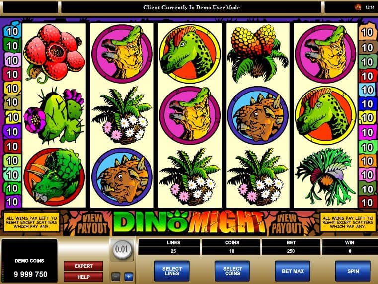 Casino game slot Dino Might