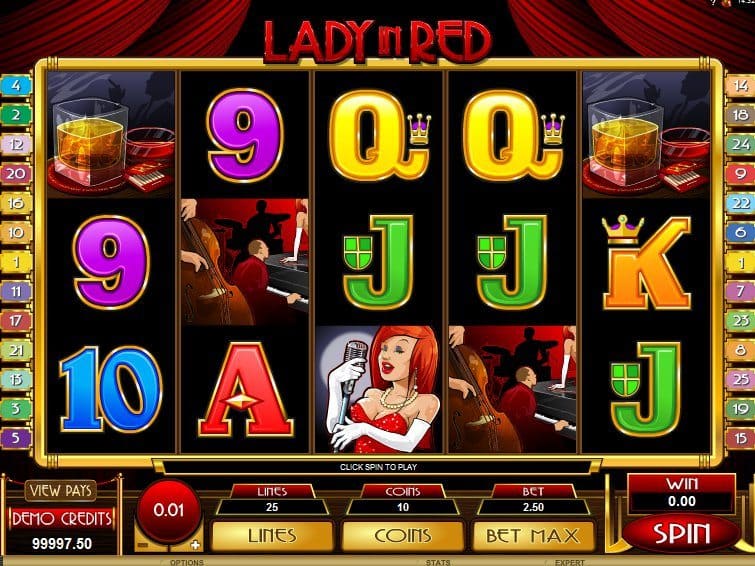 Free online casino game slot Lady in Red