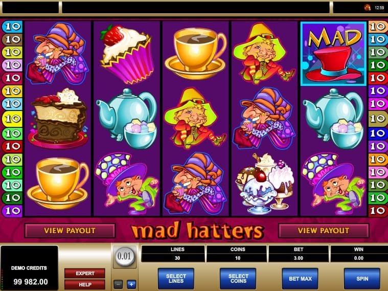 Slot machine Mad Hatters online free