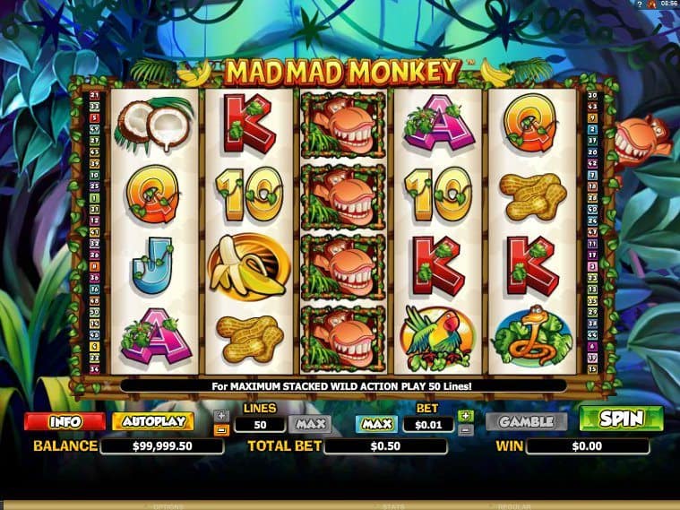 Casino free slot online Mad Mad Monkey