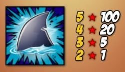Shark fin - the scatter symbol 