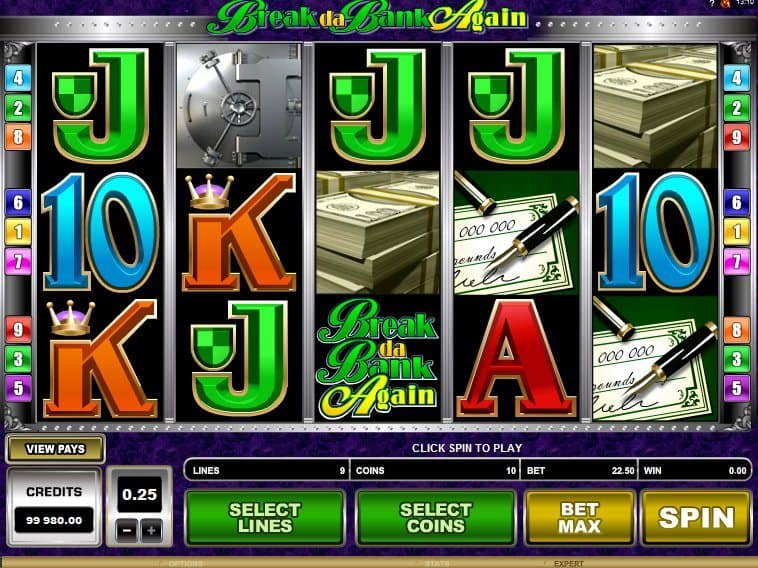 Casino game slot Break da Bank Again free online