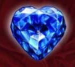 Wild symbol from casino slot game Blue Heart