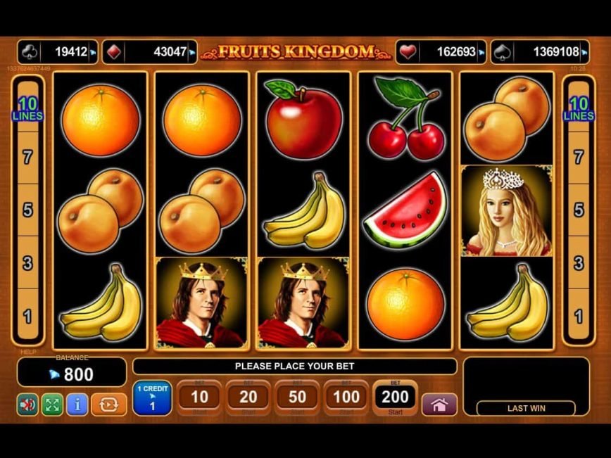 Free online slot machine Fruits Kingdom