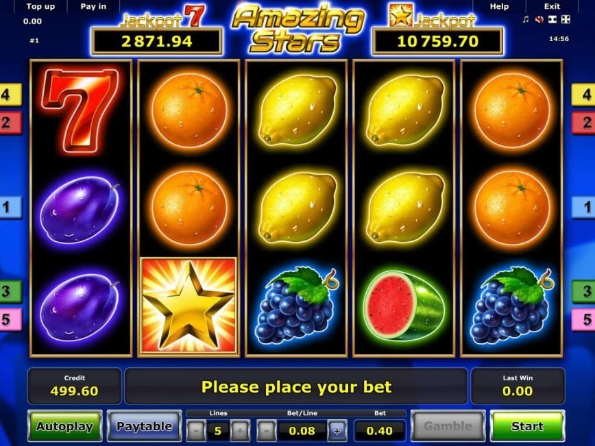 Online slot machine Amazing Stars for free