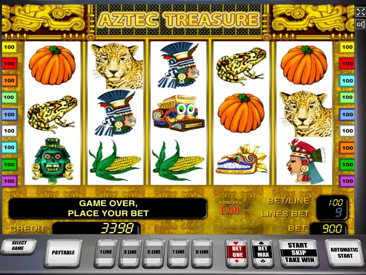 Play GameOSS Aztec Treasures Slot Free!
