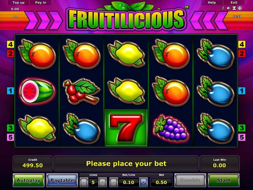 Fruitilicious free casino slot machine