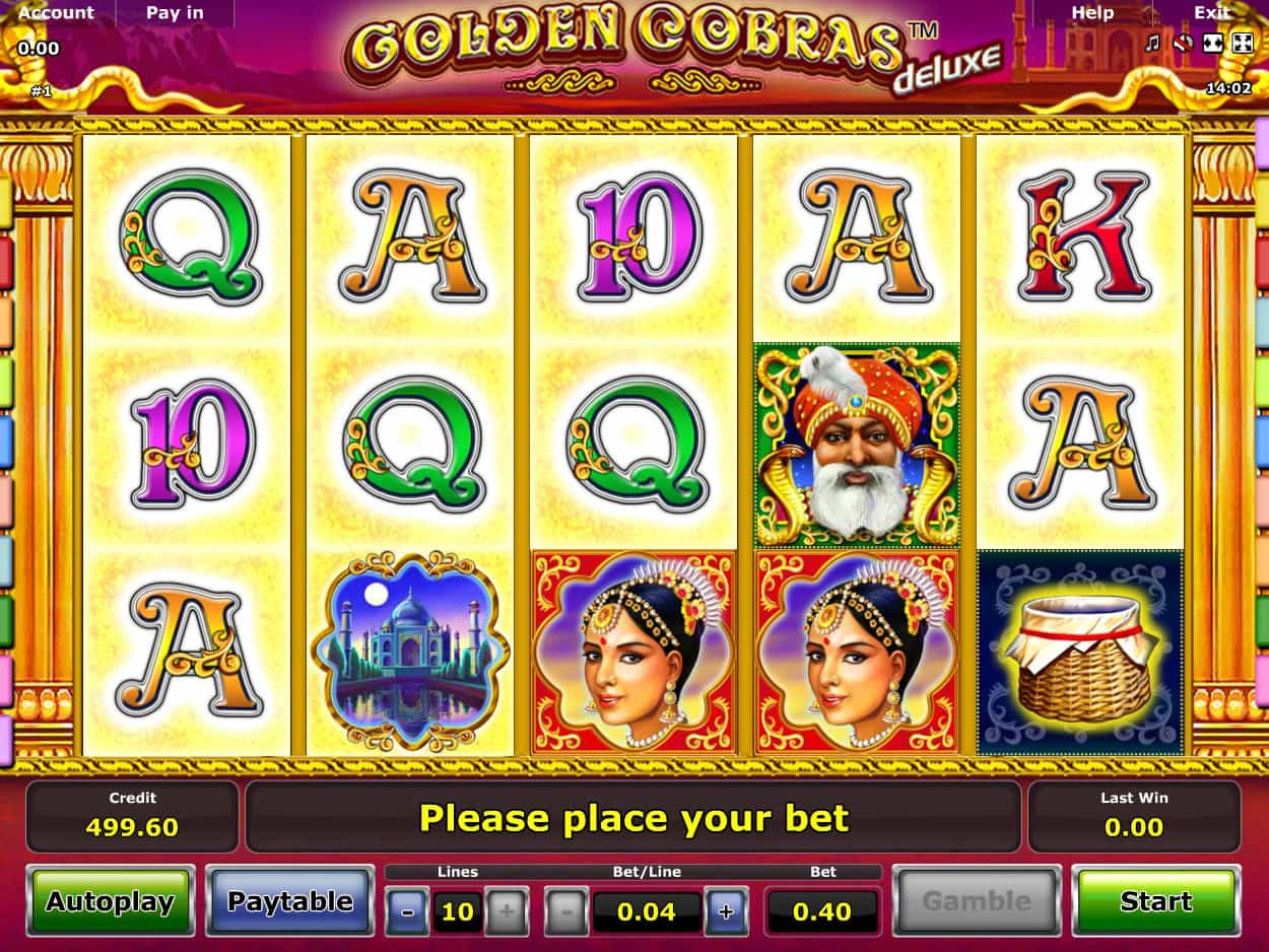slot machines online golden cobras deluxe