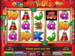 Online casino slot machine Happy Fruits