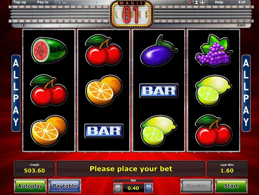 Online slot machine Magic 81 no registration