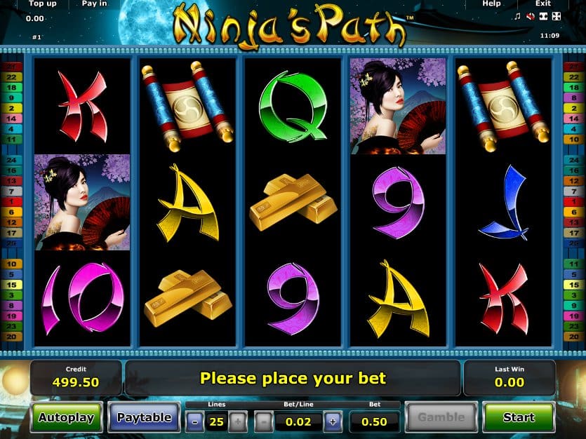 Free online slot Ninja's Path no registration
